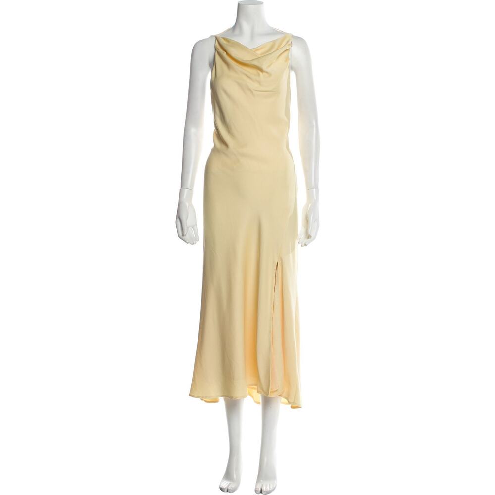 Misha Collection Cowl Neck Long Dress - S -